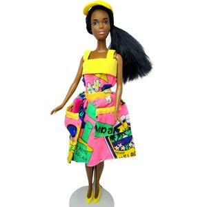 2001 Vintage Fruit Style Grape Dress African American Barbie Doll Redressed